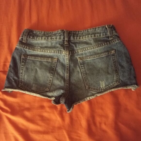 PAPAYA PREMIUM JEAN SHORTS - Picture 2 of 4